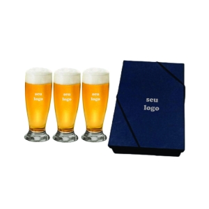 kit 3 Copos de Cerveja personalizado para brindes 