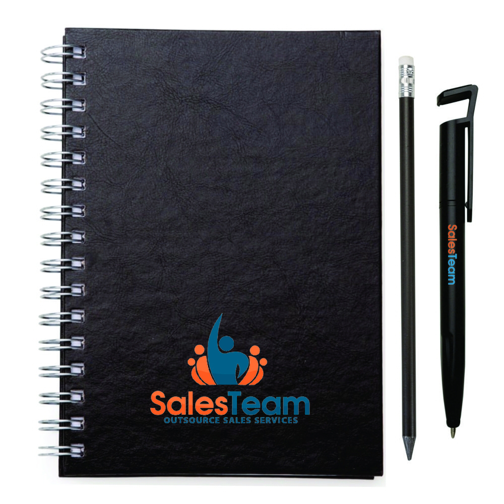 kit caderno, caneta e lápis Personalizado