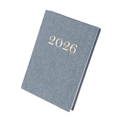 Agenda Diária 2026 em Capa de Linho Personalizada-06099A