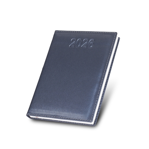 Agenda Diária 2026 em Couro Sintético Metalizado-12323