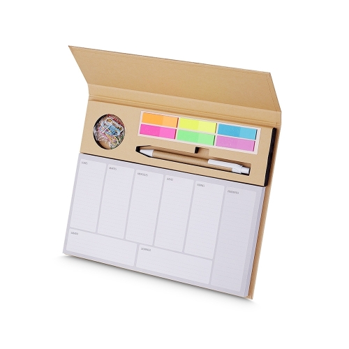 Bloco de Anotações com Autoadesivos e Caneta Personalizado-15222