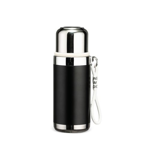 Garrafa Térmica 550ml Personalizada com Infusor, Canudo e Copo Rosqueável-E@09284