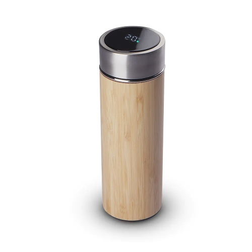 Garrafa Térmica de Bambu Personalizada 400 ml -14783
