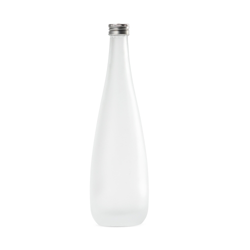 Garrafa de Vidro Fosca 550ml com Tampa em Alumínio -09106