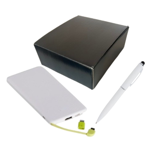 Kit Brindes Personalizados com Carregador Caneta Touchscreen-Kit-06072