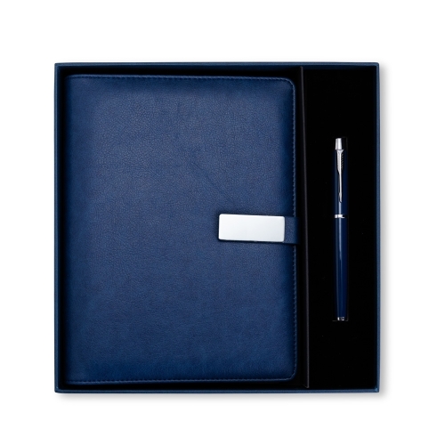 Kit Executivo Personalizado com Caderno Fichário e Caneta em Estojo Premium-19145
