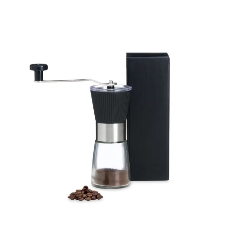 Moedor Manual de Café Personalizado em Vidro e Inox-TE-01201