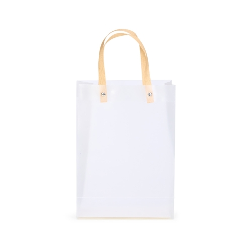 Sacola Plástica Minimalista com Alça de Papelão-15412