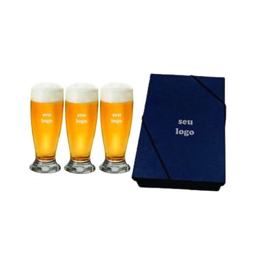 kit 3 Copos de Cerveja personalizado para brindes -Kit0023