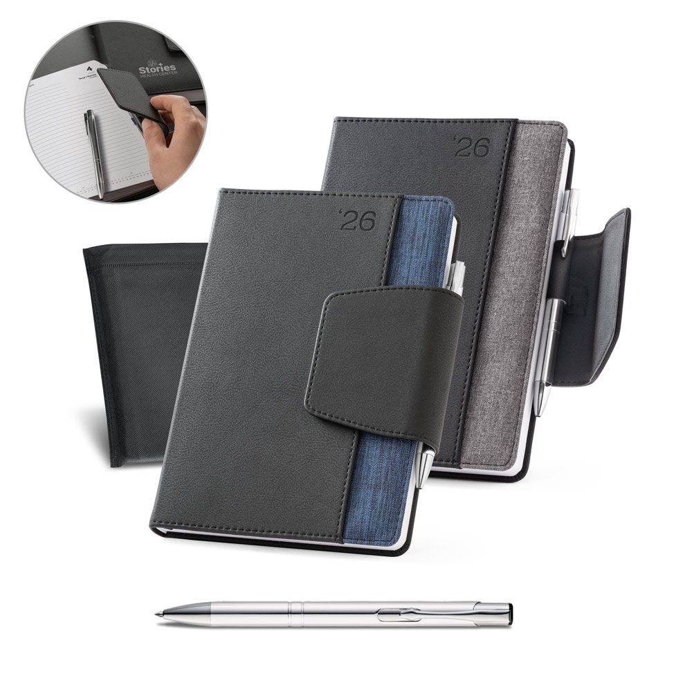 Agenda A5 Personalizada Stories com Caneta e Fecho Magnético