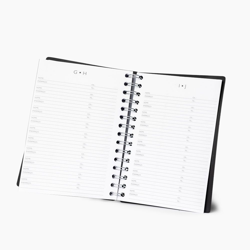 Agenda Diária 2026 Personalizada com Espiral