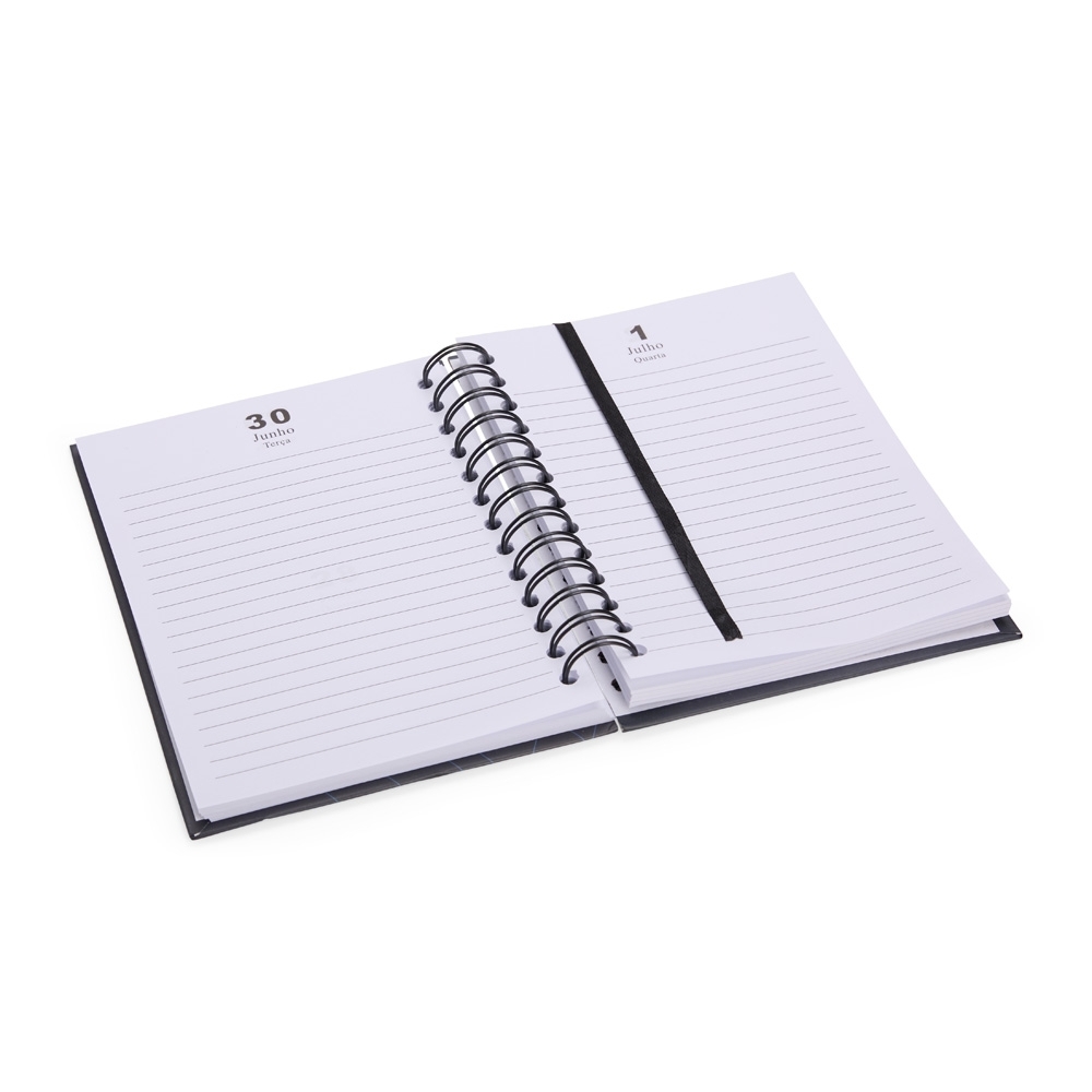 Agenda Diária 2026 Wire-O Personalizada