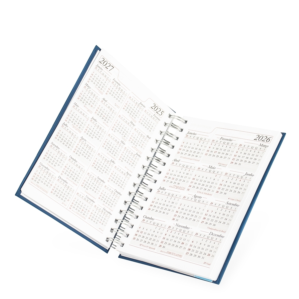 Agenda Diária 2026 Wire-o com Capa Prime