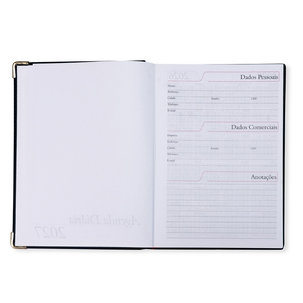 Agenda Diária 2027 Personalizada