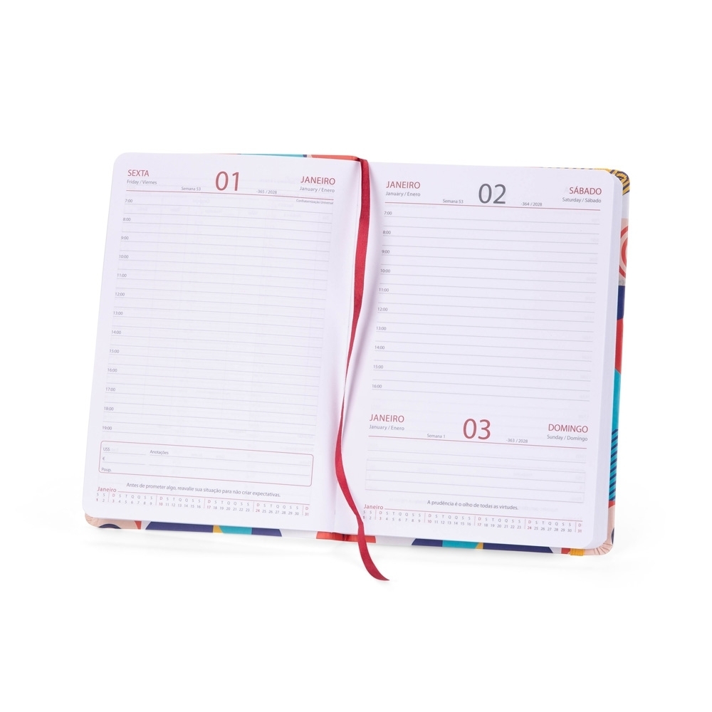 Agenda Diária 2027 Personalizada