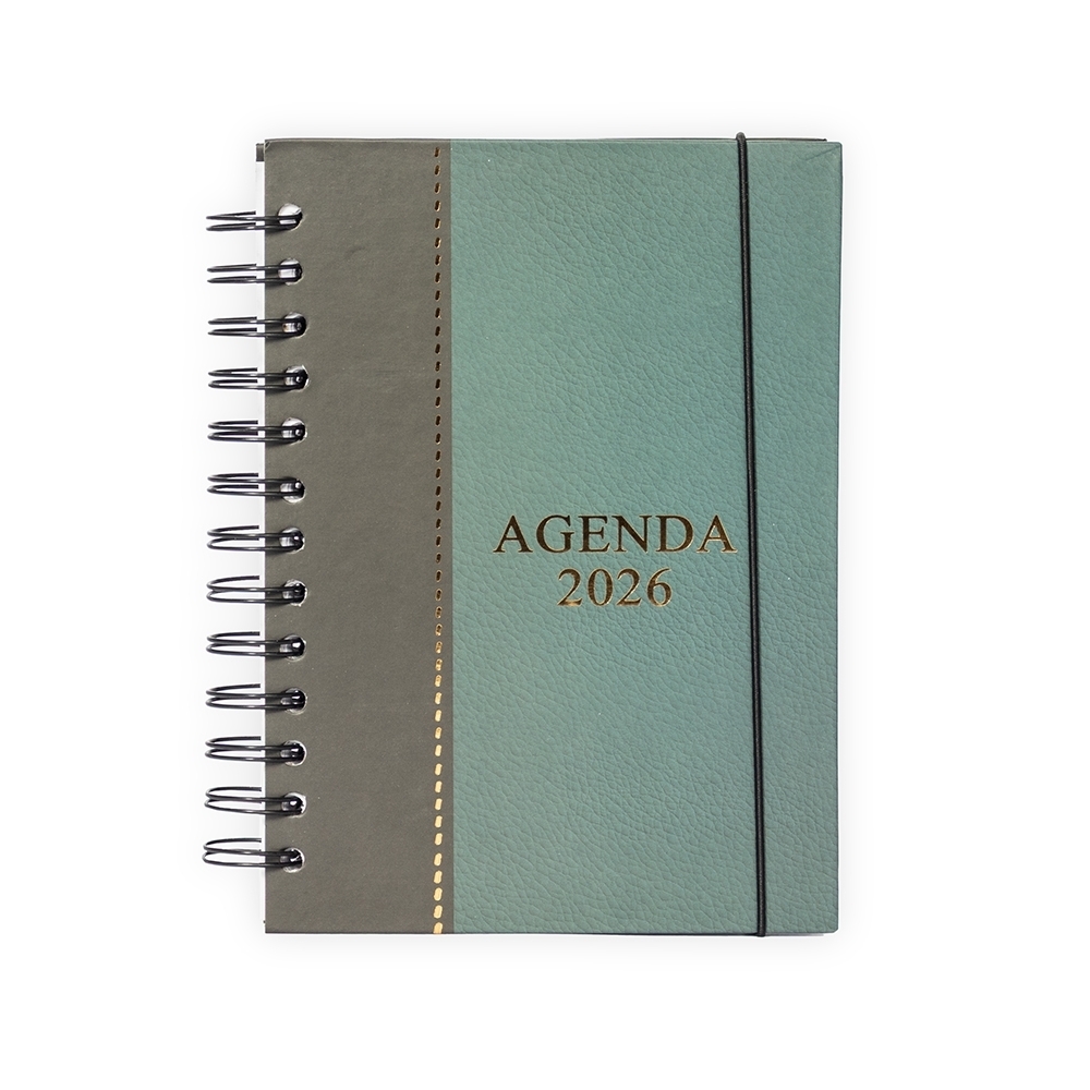 Agenda Diária Personalizada com Capa Dura e Encadernação Wire-O-15336