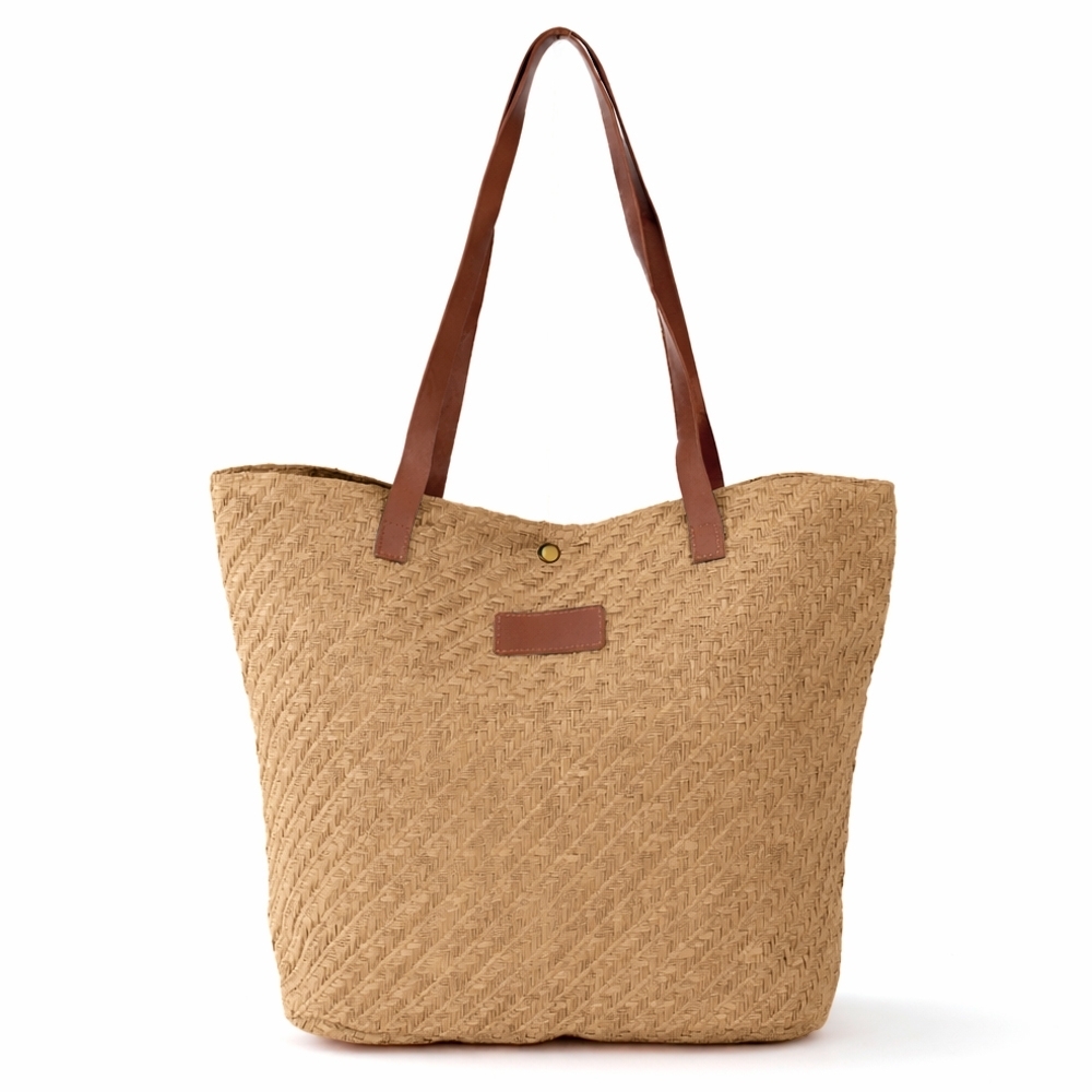 Bolsa Palha Trançada Personalizada-09177