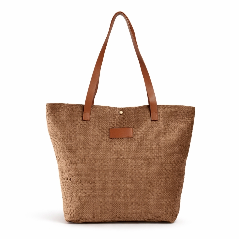 Bolsa Palha Trançada Personalizada-09177B