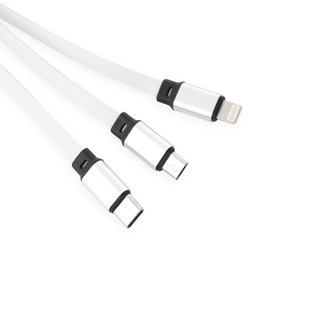 Cabo USB Retrátil 3 em 1 Personalizado