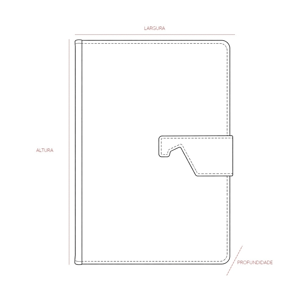 Caderneta Couro Sintético Personalizada
