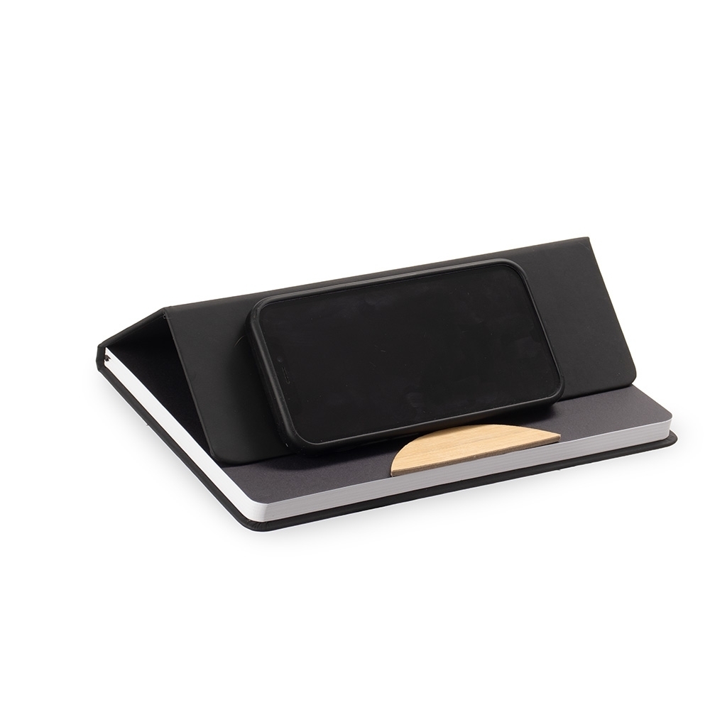 Caderneta com Suporte de Celular Personalizada
