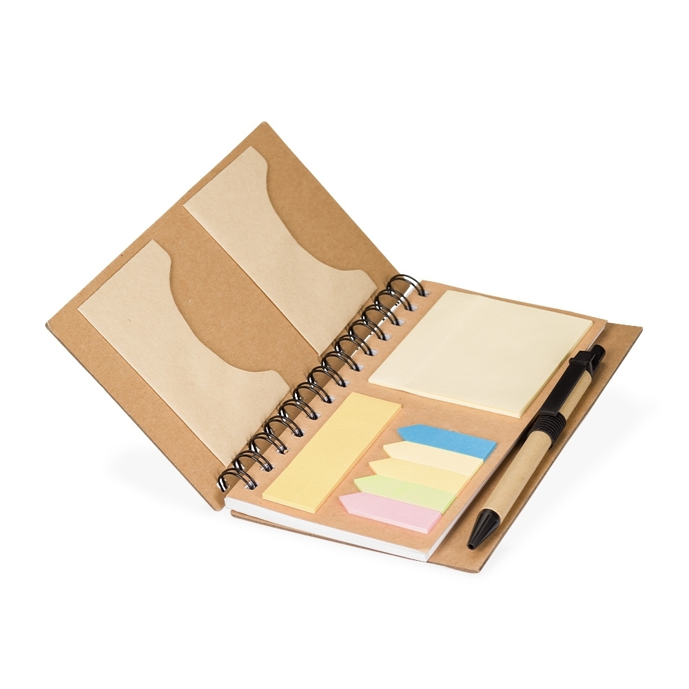 Caderno Ecológico Personalizado com Caneta e Marcadores