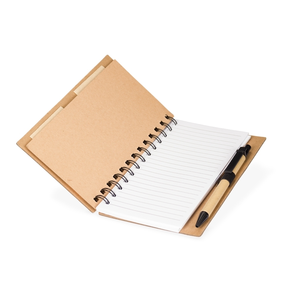 Caderno Ecológico Personalizado com Caneta e Marcadores
