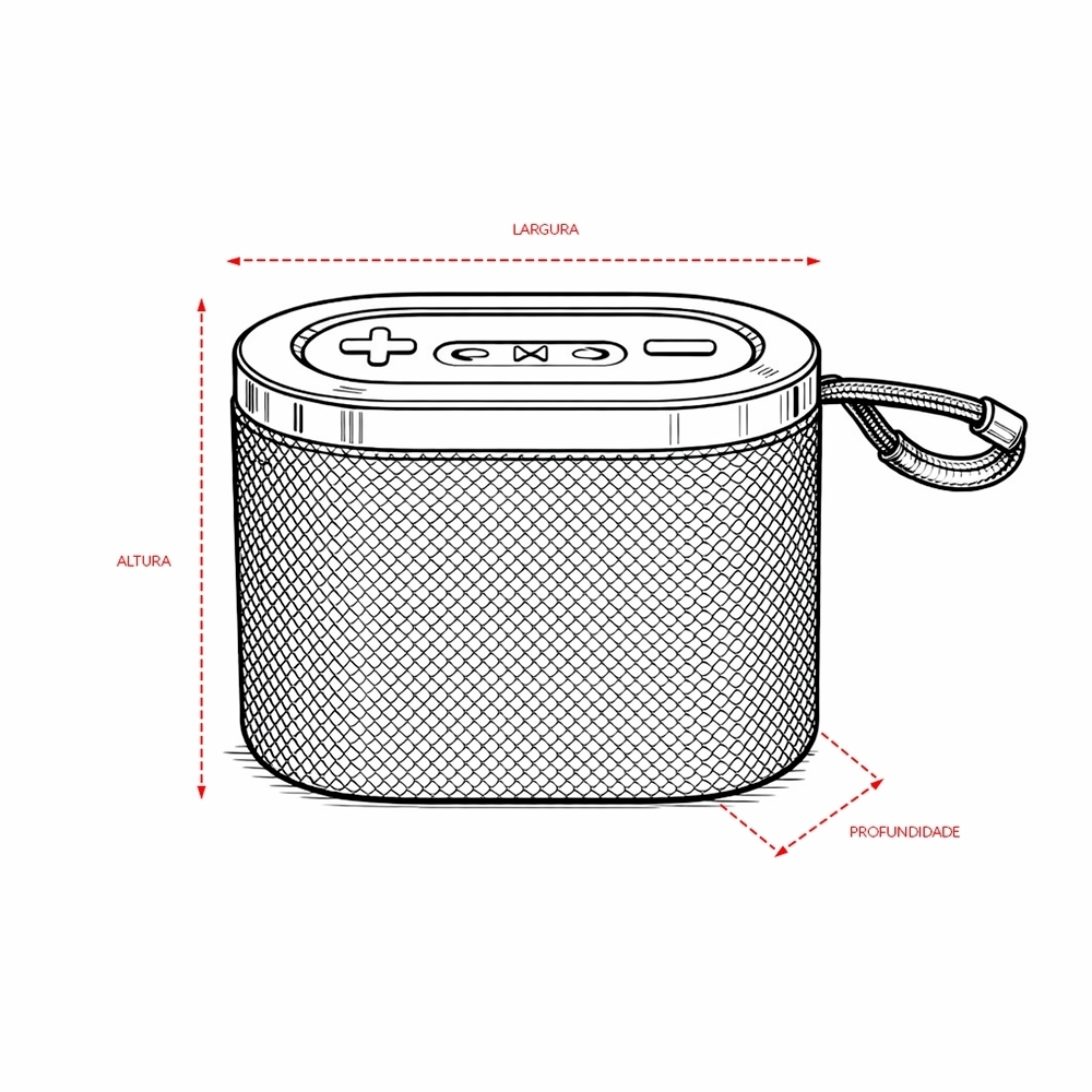Caixa de Som Multimídia TWS com Luzes RGB Personalizada