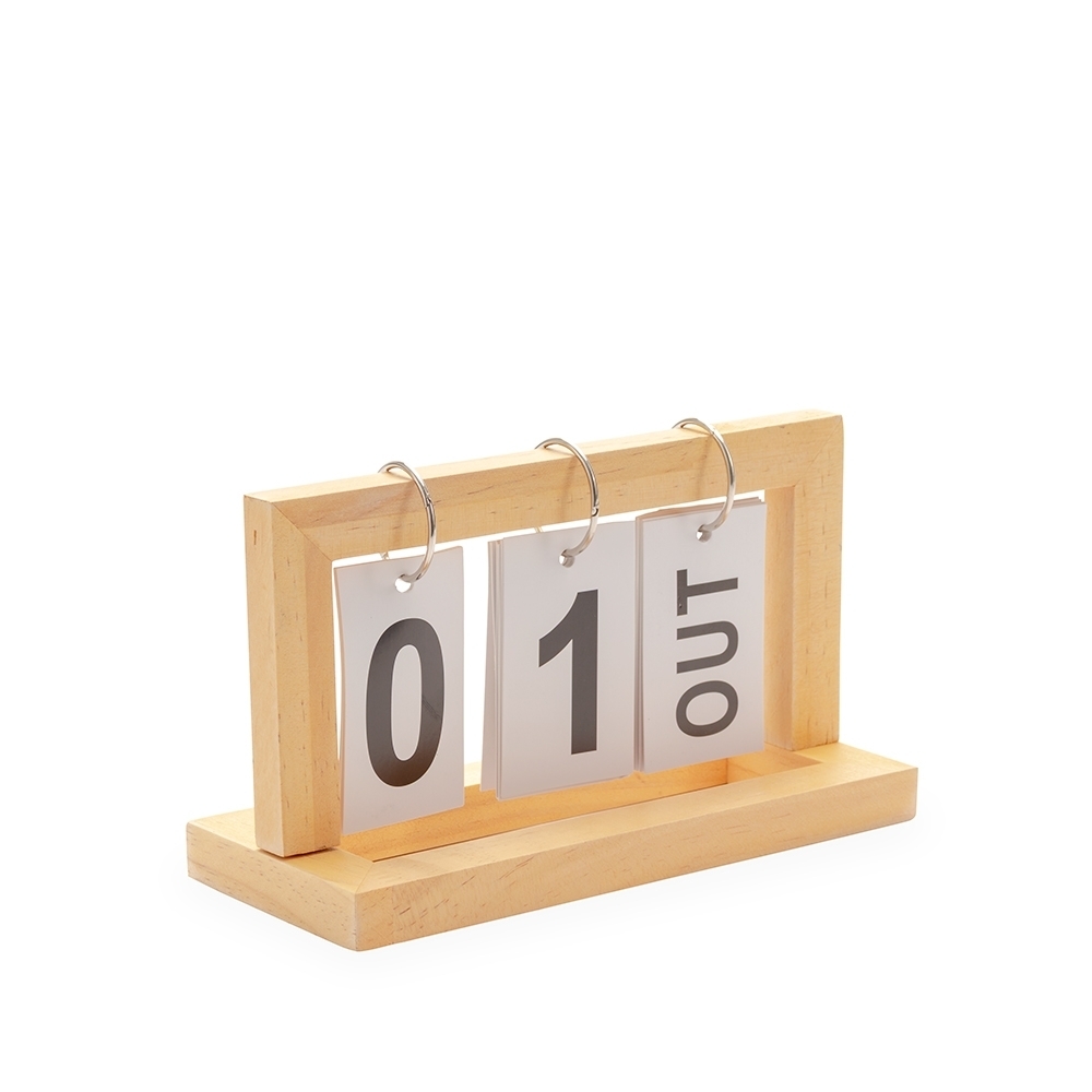 Calendário Permanente de Madeira Personalizado