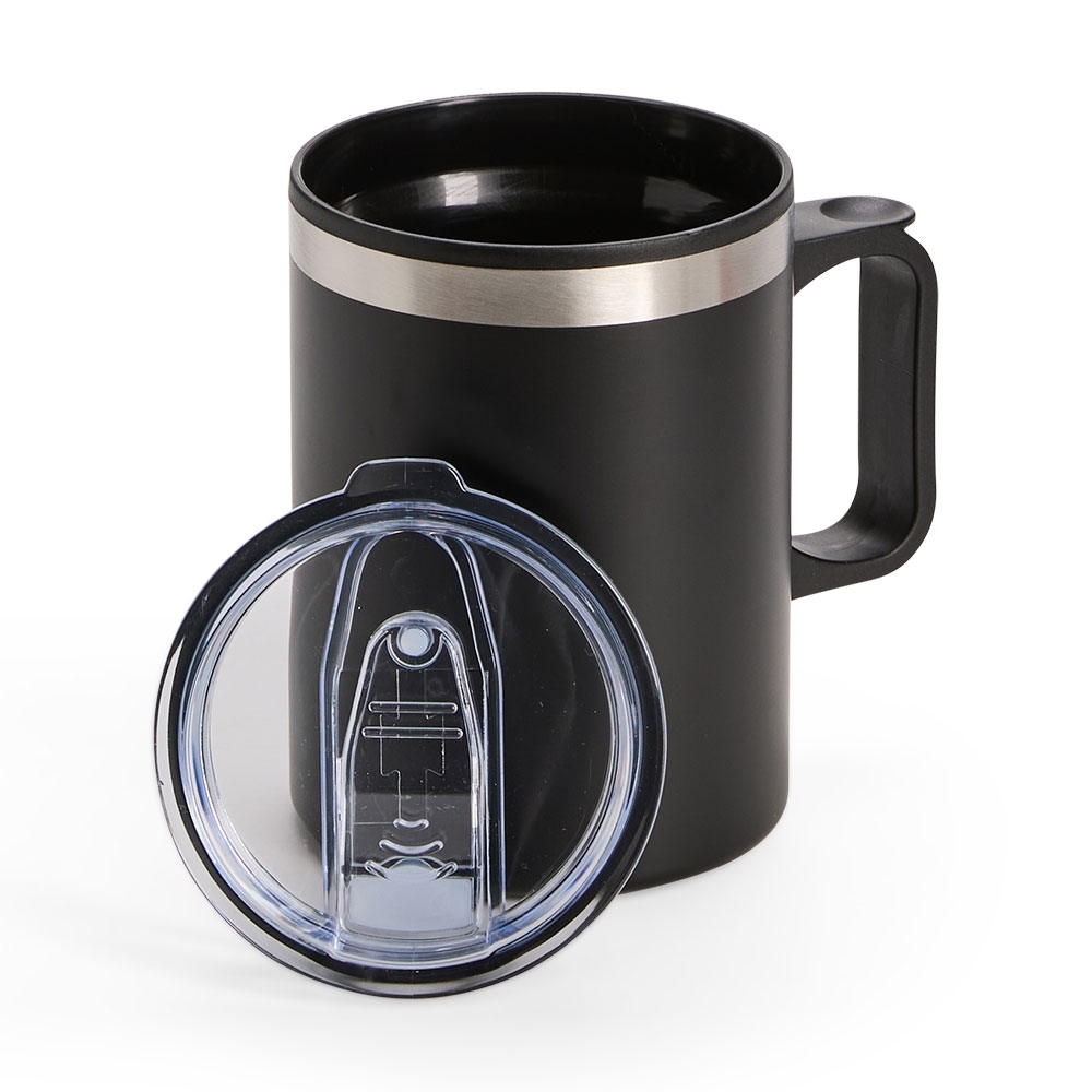 Caneca Plástica 375ml com Inox