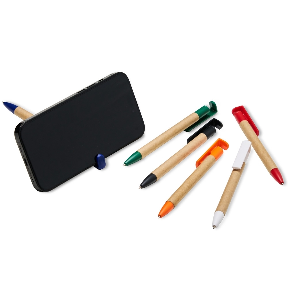 Caneta Ecológica Personalizada com Suporte para Celular