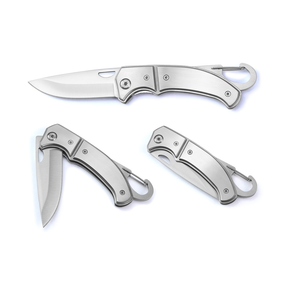 Canivete Personalizado em Aço Inox FRED II com Trava de Segurança-94364