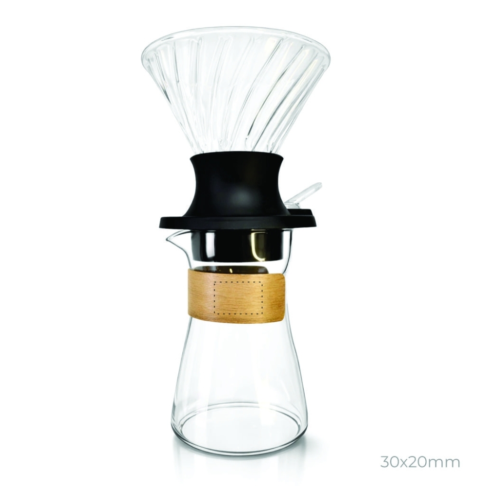 Conjunto Coador com Válvula e Bule de Café Borossilicato
