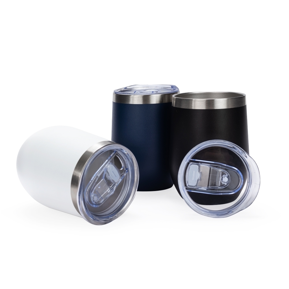 Copo Inox Parede Dupla 320ml Personalizado com Tampa