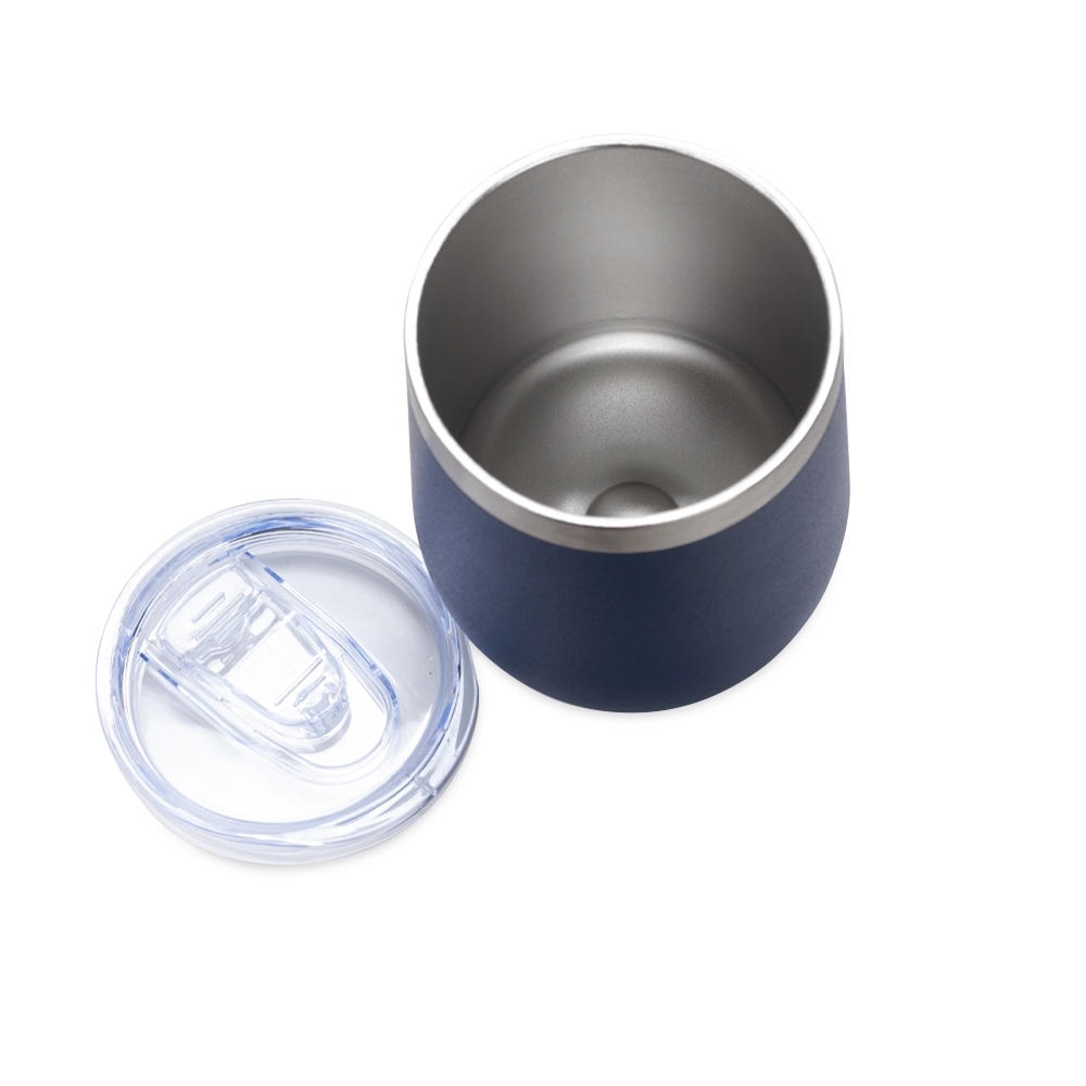 Copo Inox Parede Dupla 320ml Personalizado com Tampa