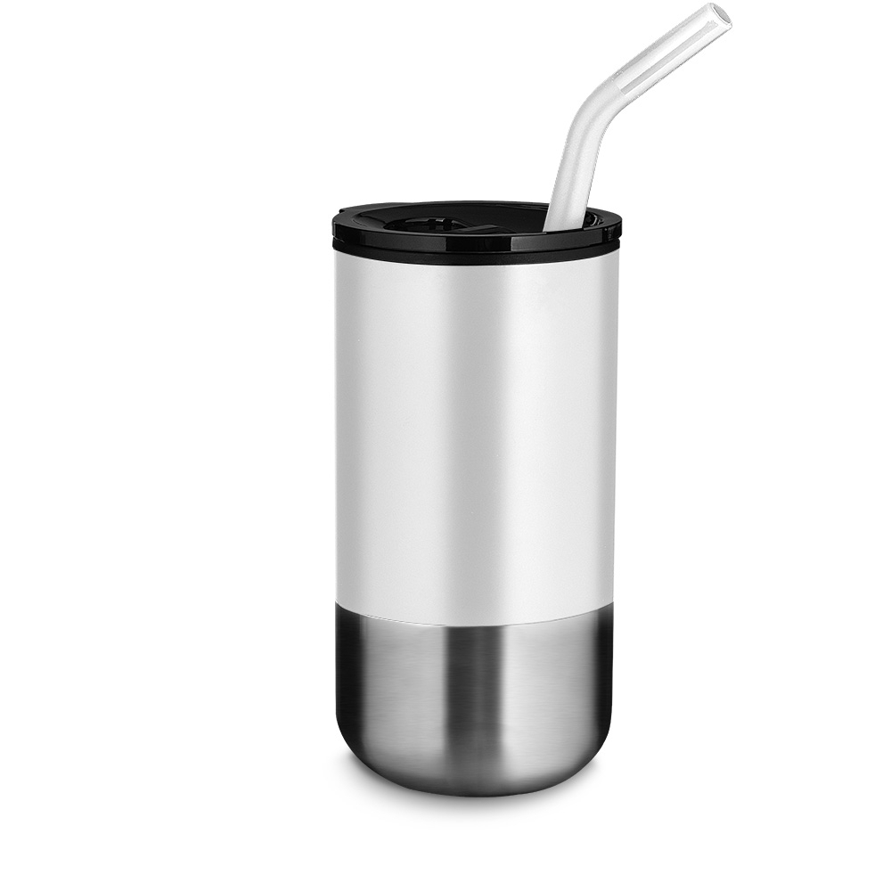 Copo Inox com Canudo 500ml