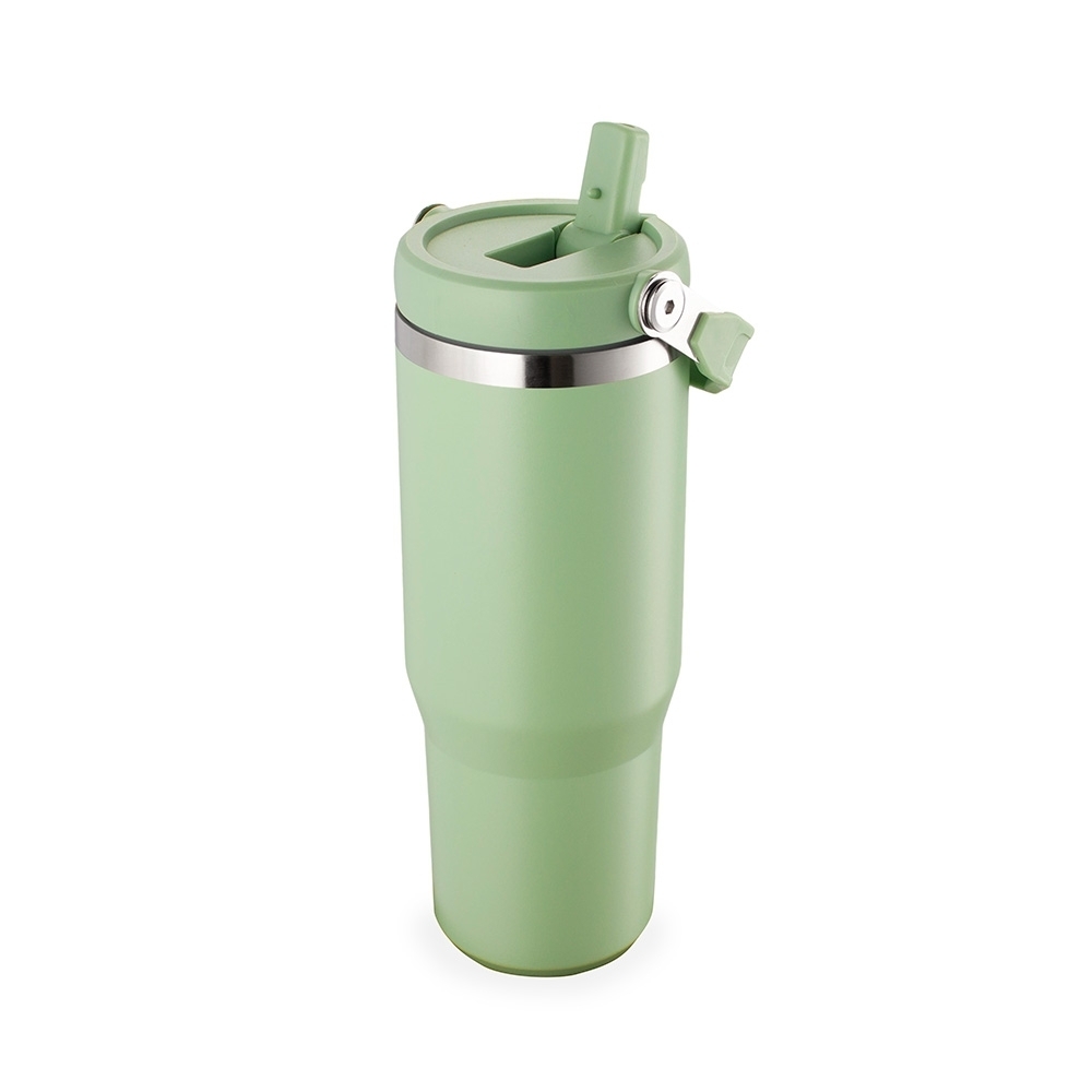 Copo Térmico Inox 800ml com Canudo -08146A