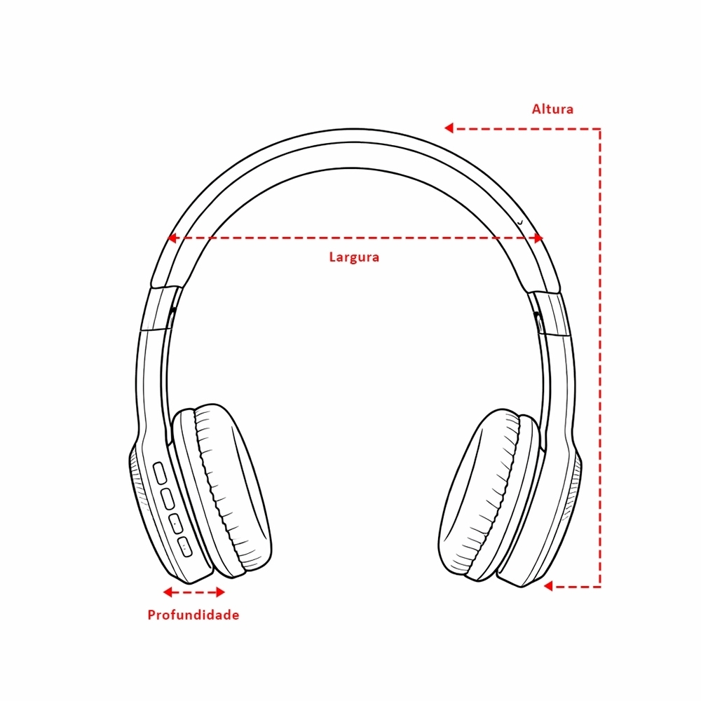 Fone de Ouvido Bluetooth Personalizado