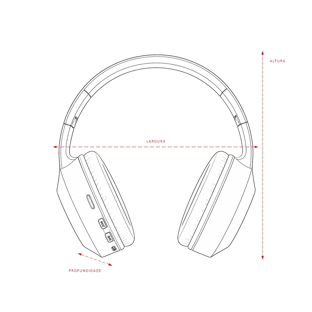 Fone de Ouvido Bluetooth Personalizado