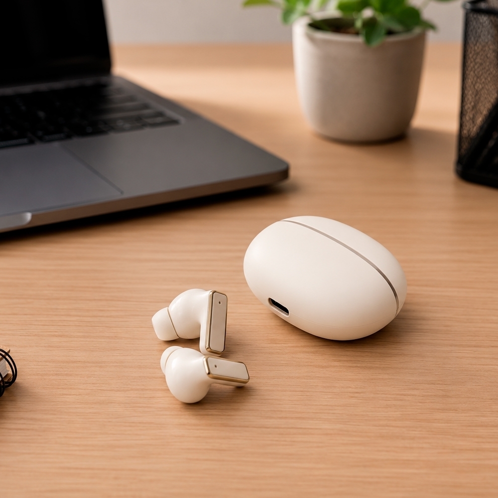 Fone de Ouvido Bluetooth com Case Carregador Personalizado