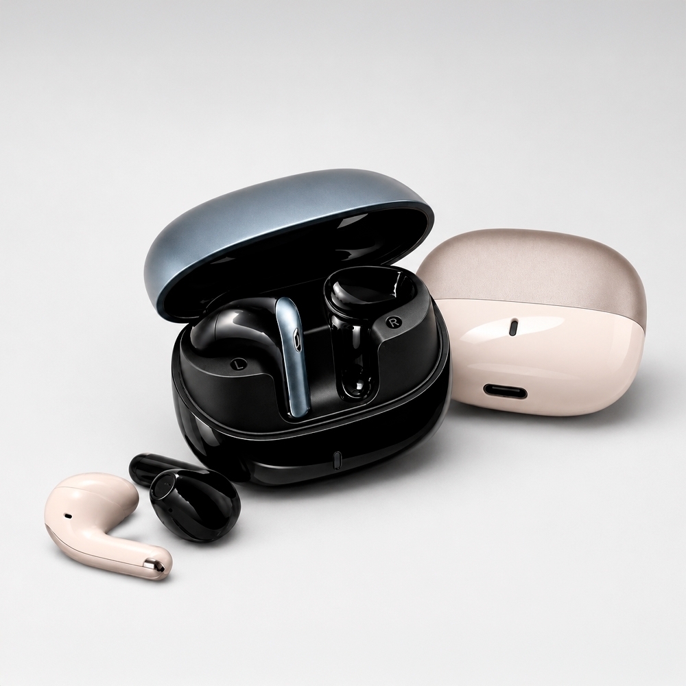 Fone de Ouvido Bluetooth com Case Carregador Personalizado