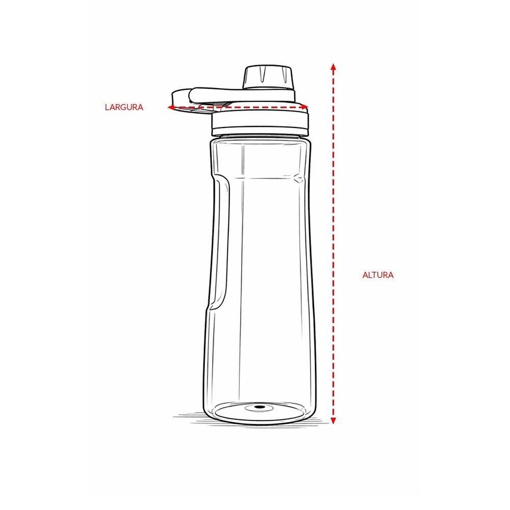 Garrafa Plástica 750ml Personalizada
