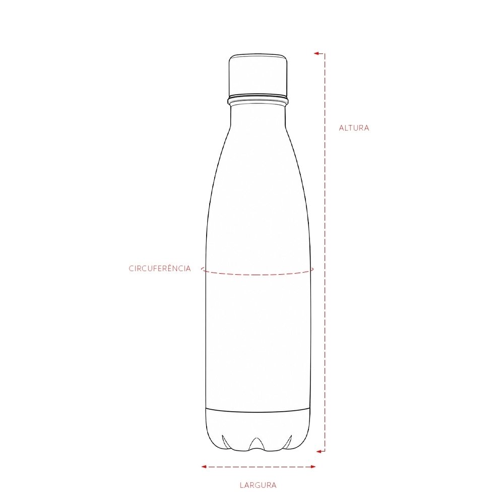Garrafa Térmica 500ml Personalizada em Inox