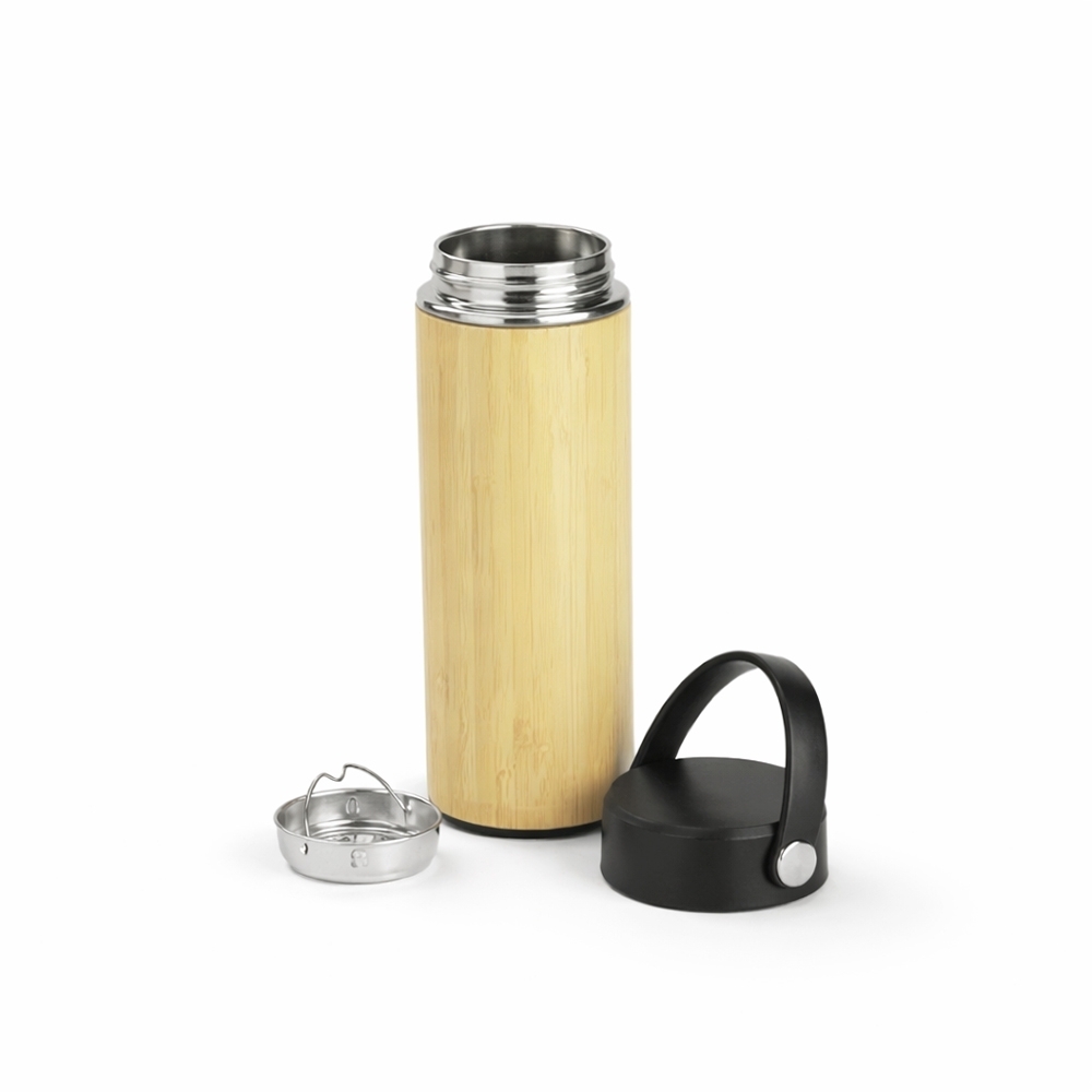 Garrafa Térmica Bambu 400ml Personalizada