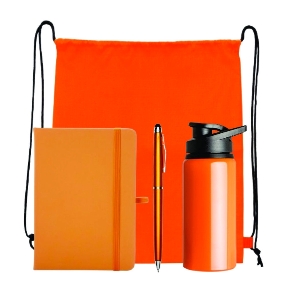 Kit Corporativo Personalizado com Mochila Saco