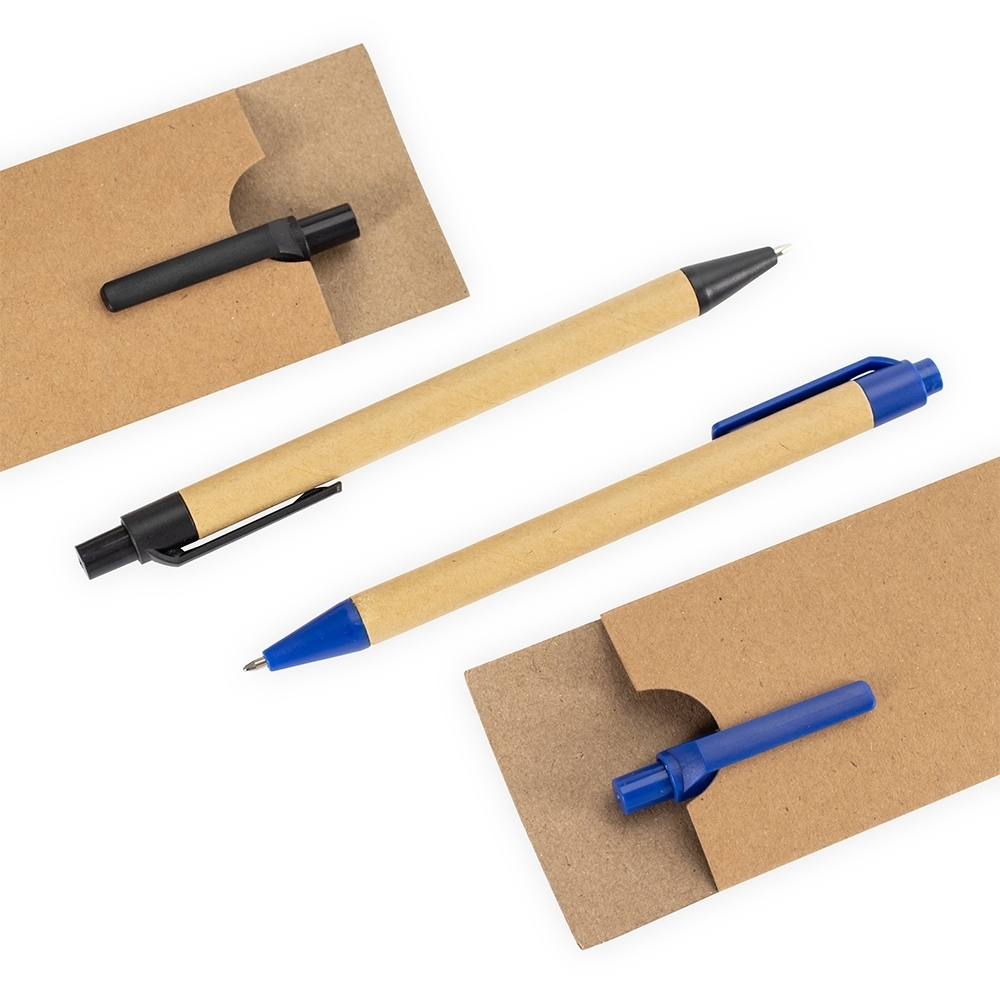 Kit Ecológico Caneta e Lapiseira em Papelão