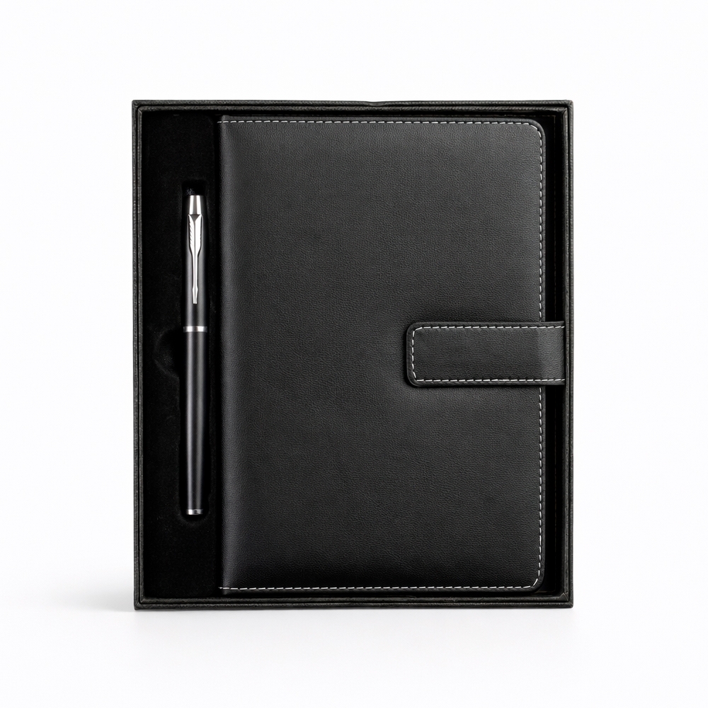 Kit Executivo Personalizado com Caderneta e Caneta-19143