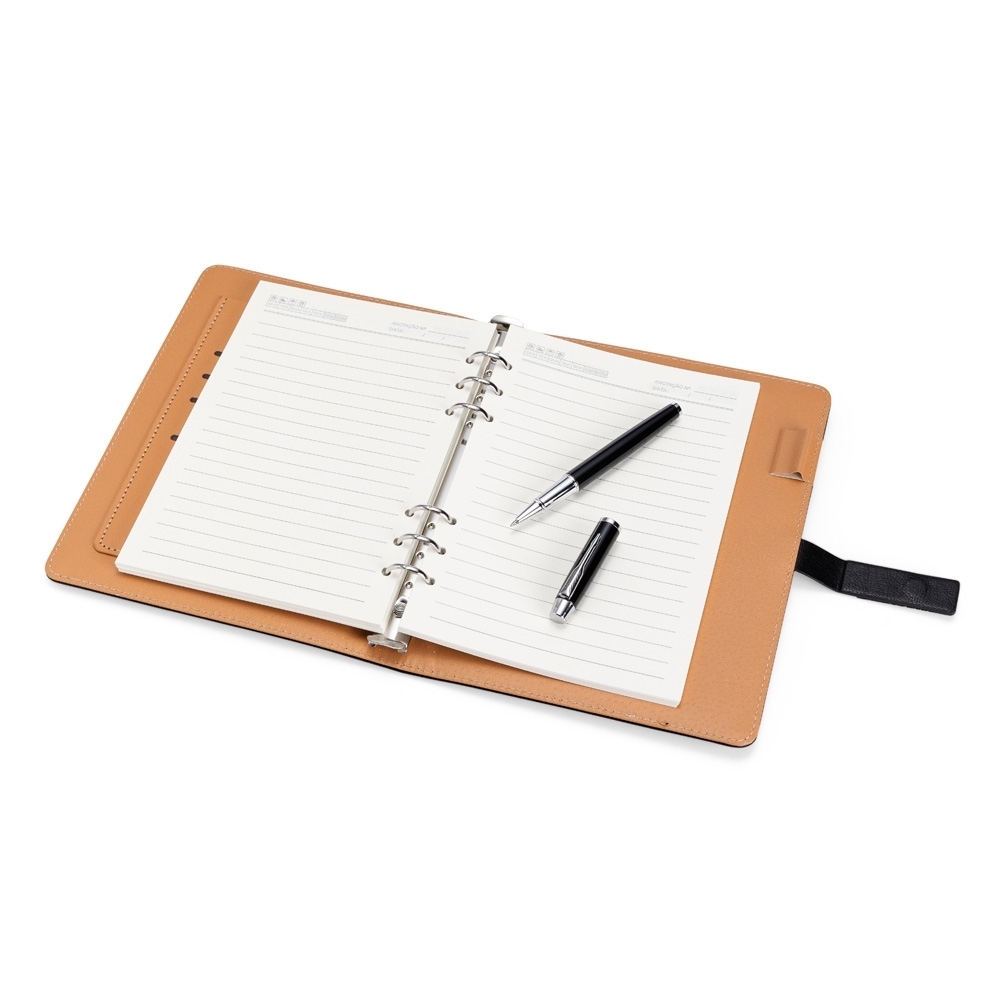 Kit Executivo Personalizado com Caderno Fichário e Caneta em Estojo Premium