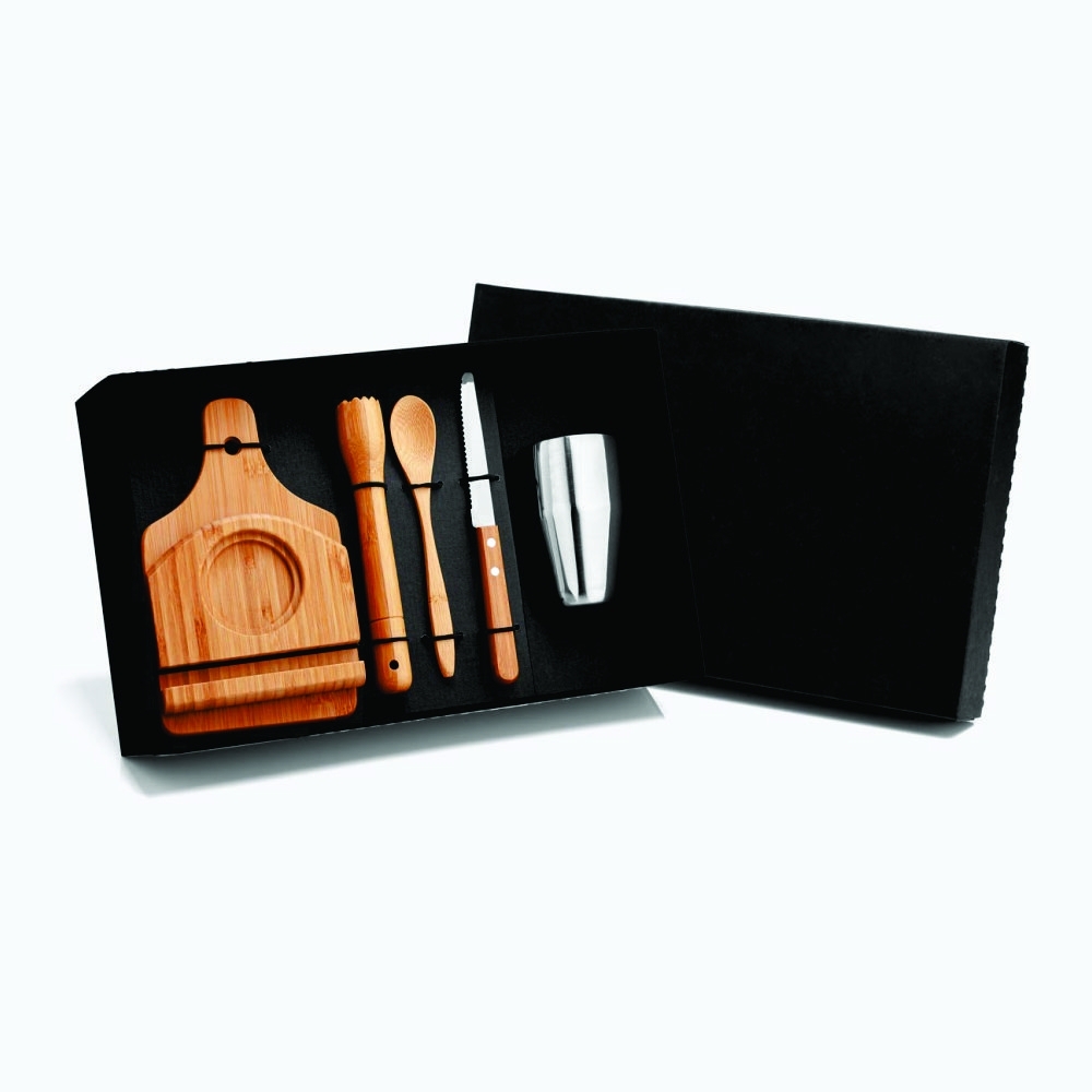 Kit Para Caipirinha Personalizado Em Bambu