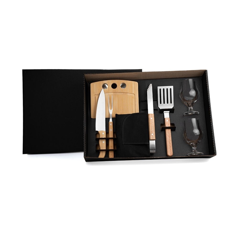 Kit Para Churrasco/Hambúrguer/Cerveja Personalizado- 10 Peças-KT-90254